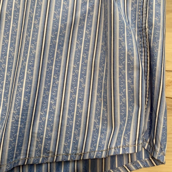 Blue Pronto Uomo XL Button Front Stripes Shirt - Picture 4 of 8